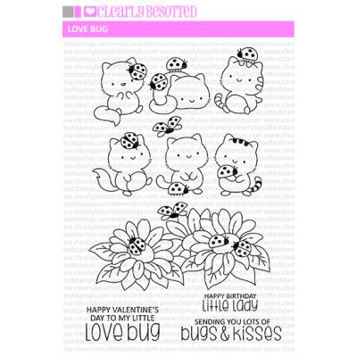 Clearly Besotted Clear Stamps - Love Bugs